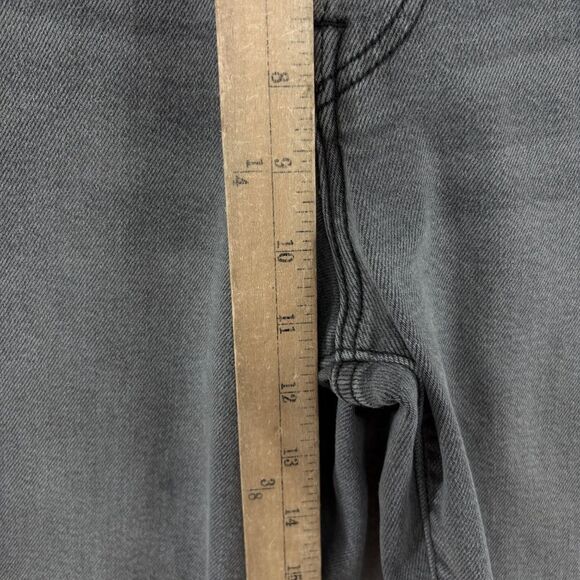 Levi’s Ribcage Straight Ankle Jeans Gray Denim High Rise Size 26 W26 L27 - Picture 8 of 14